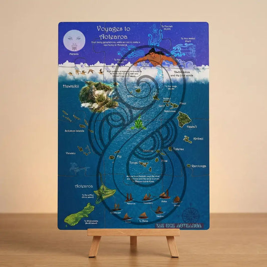 Voyage from Hawaikii a journey to Aotearoa - Single or Tray A4 Puzzle