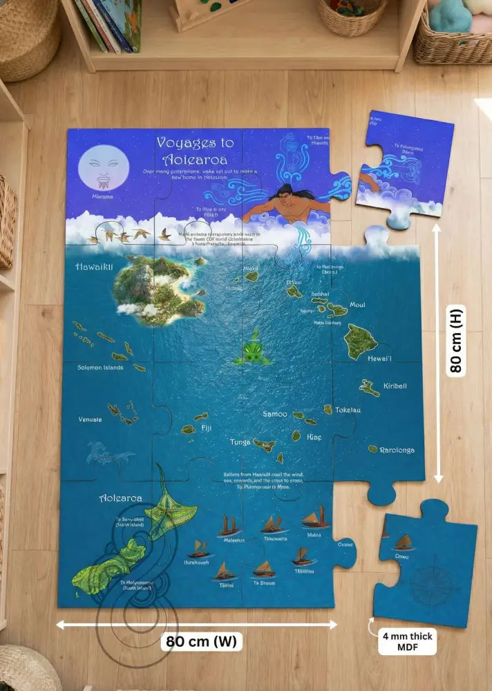 Voyages to Aotearoa Floor Puzzle