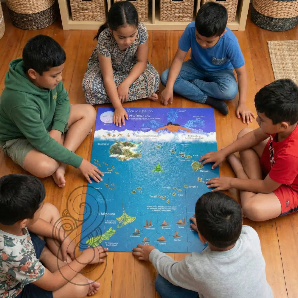 Voyages to Aotearoa Floor Puzzle