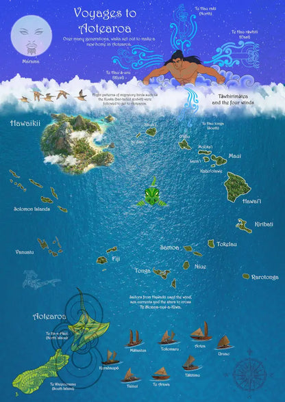 Voyages to Aotearoa Floor Puzzle